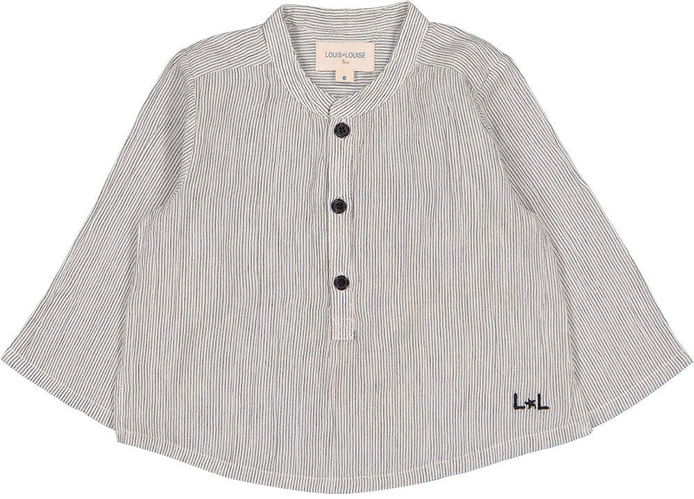 Louis Louise Black/White Grand-Pere Stripe Shirt