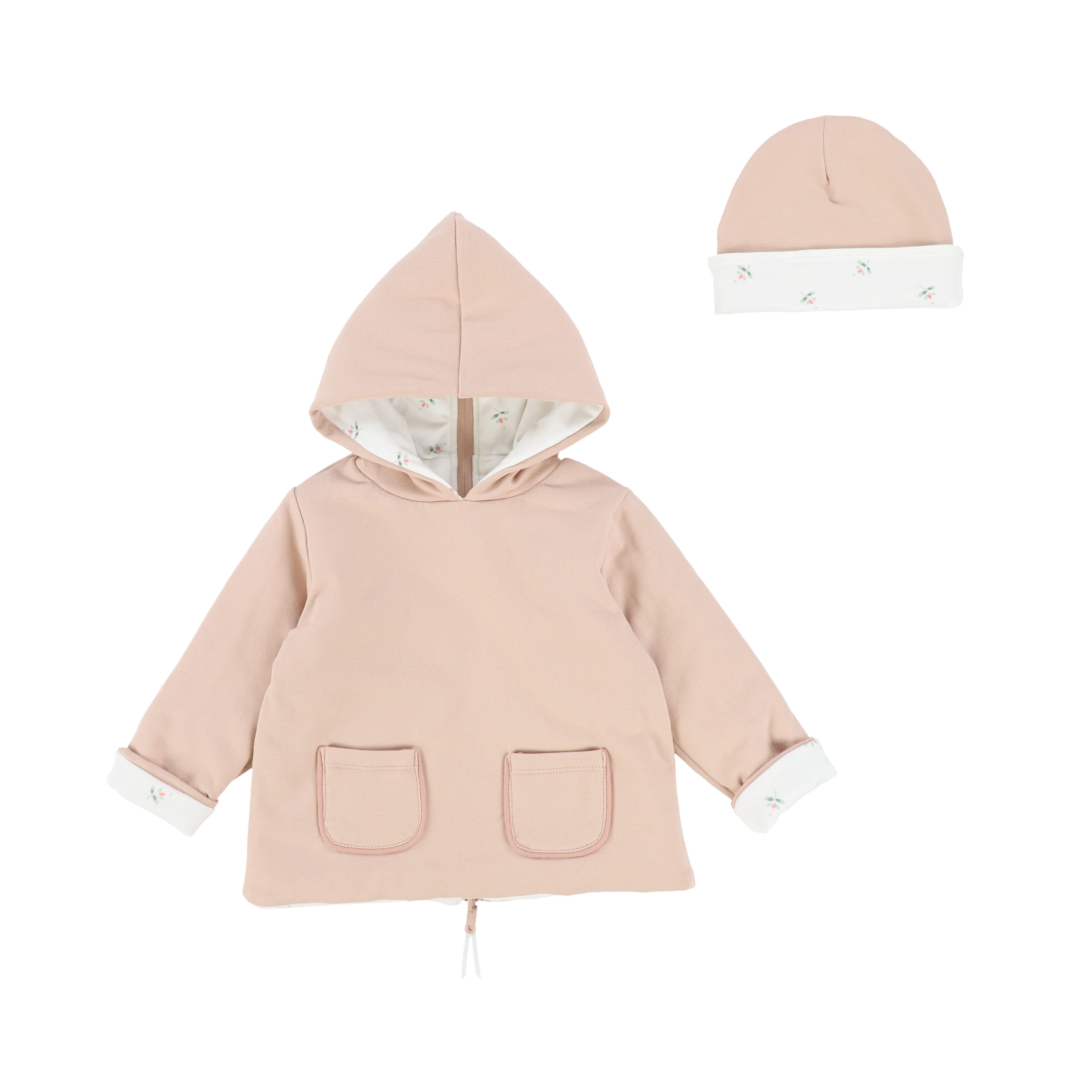 Bee & Dee Pearl Pink Jacket With Beanie