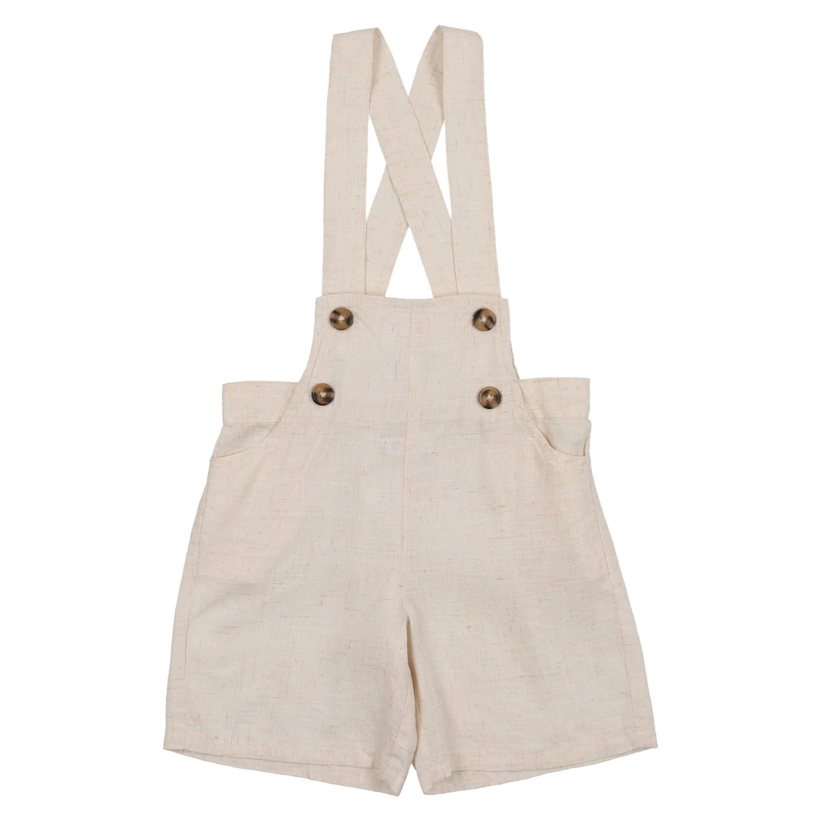 Coco Blanc Flaxy Oat Linen Romper